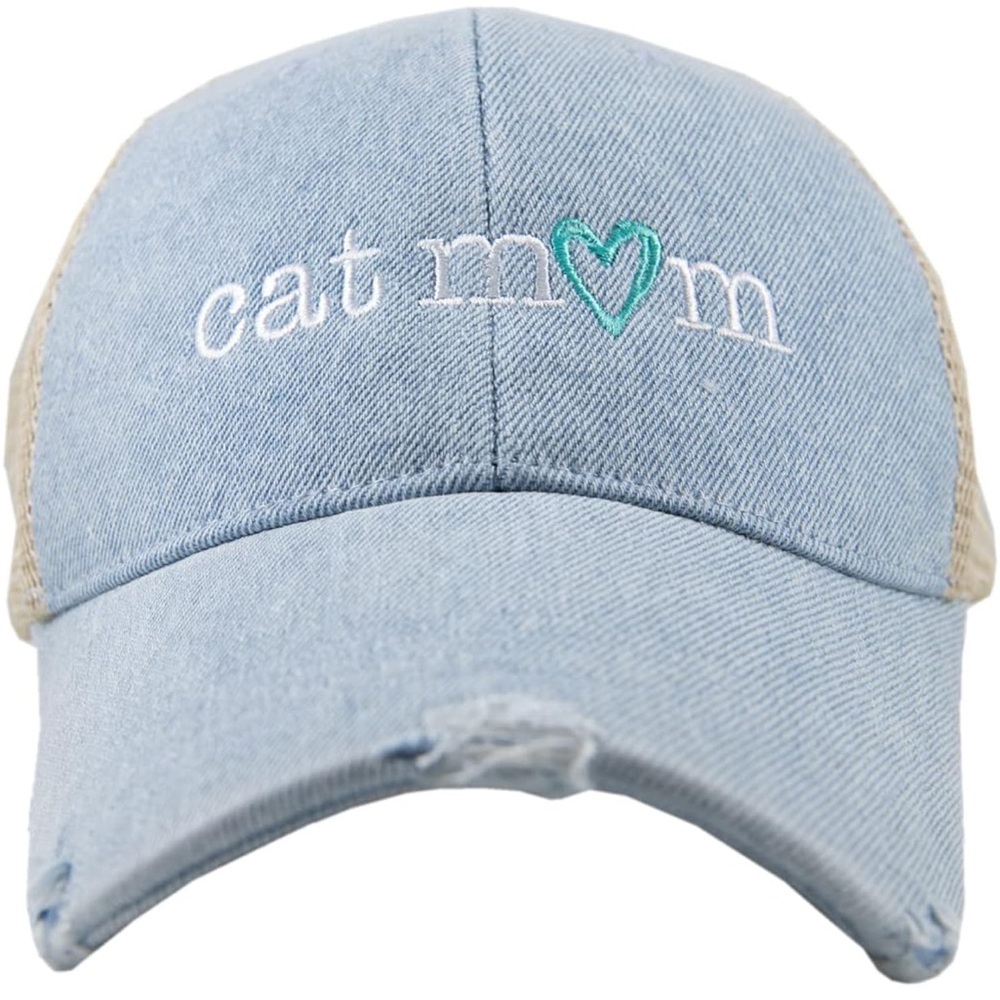NWT! Cat Mom Denim Cap